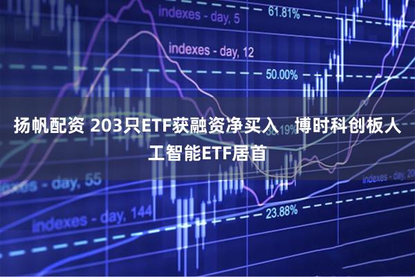 扬帆配资 203只ETF获融资净买入 博时科创板人工智能ETF居首